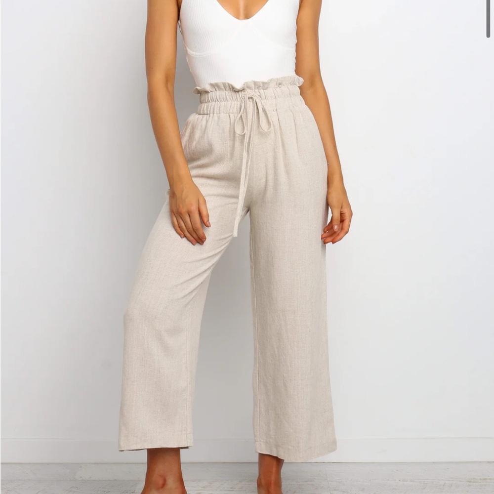 Petal and pup size 8 linen pull on pants